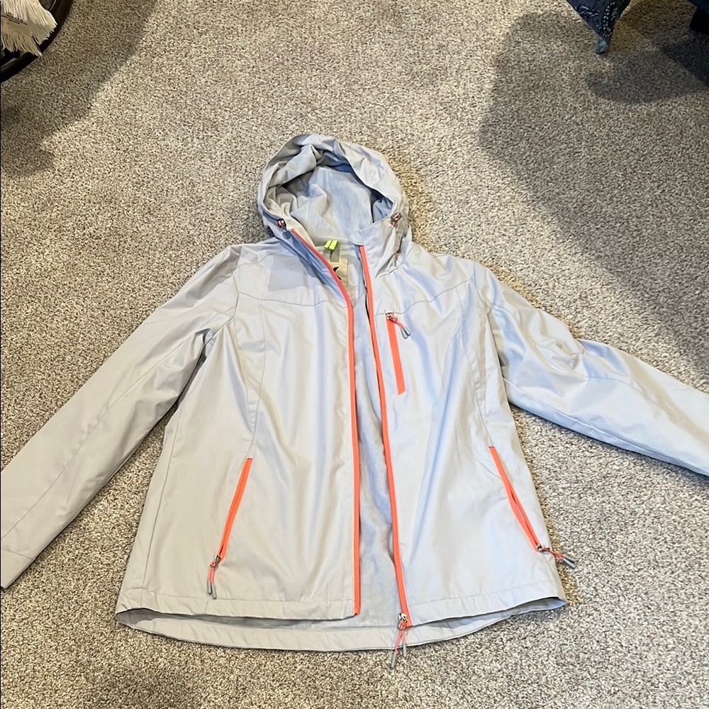 ZeroXposur Light Gray Jacket with Neon Accents